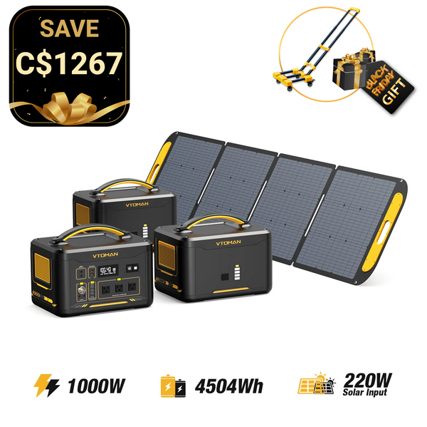 Jump 1000W/4504Wh 220W Solar Generator