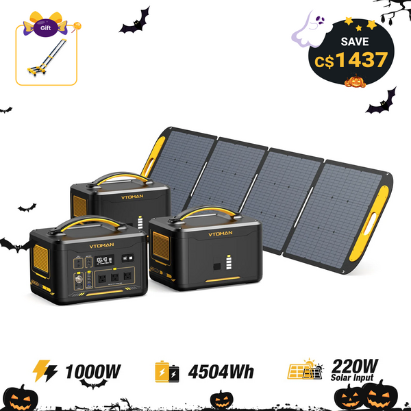 Jump 1000W/4504Wh 220W Solar Generator