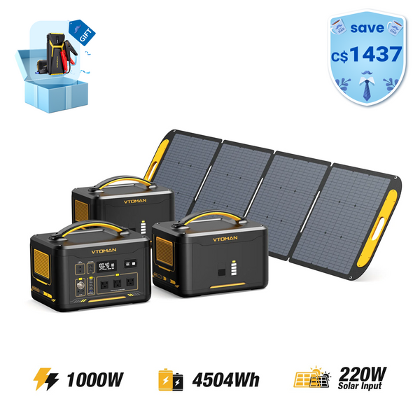 Jump 1000W/4504Wh 220W Solar Generator