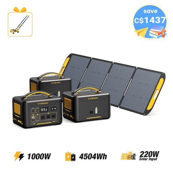 Jump 1000W/4504Wh 220W Solar Generator
