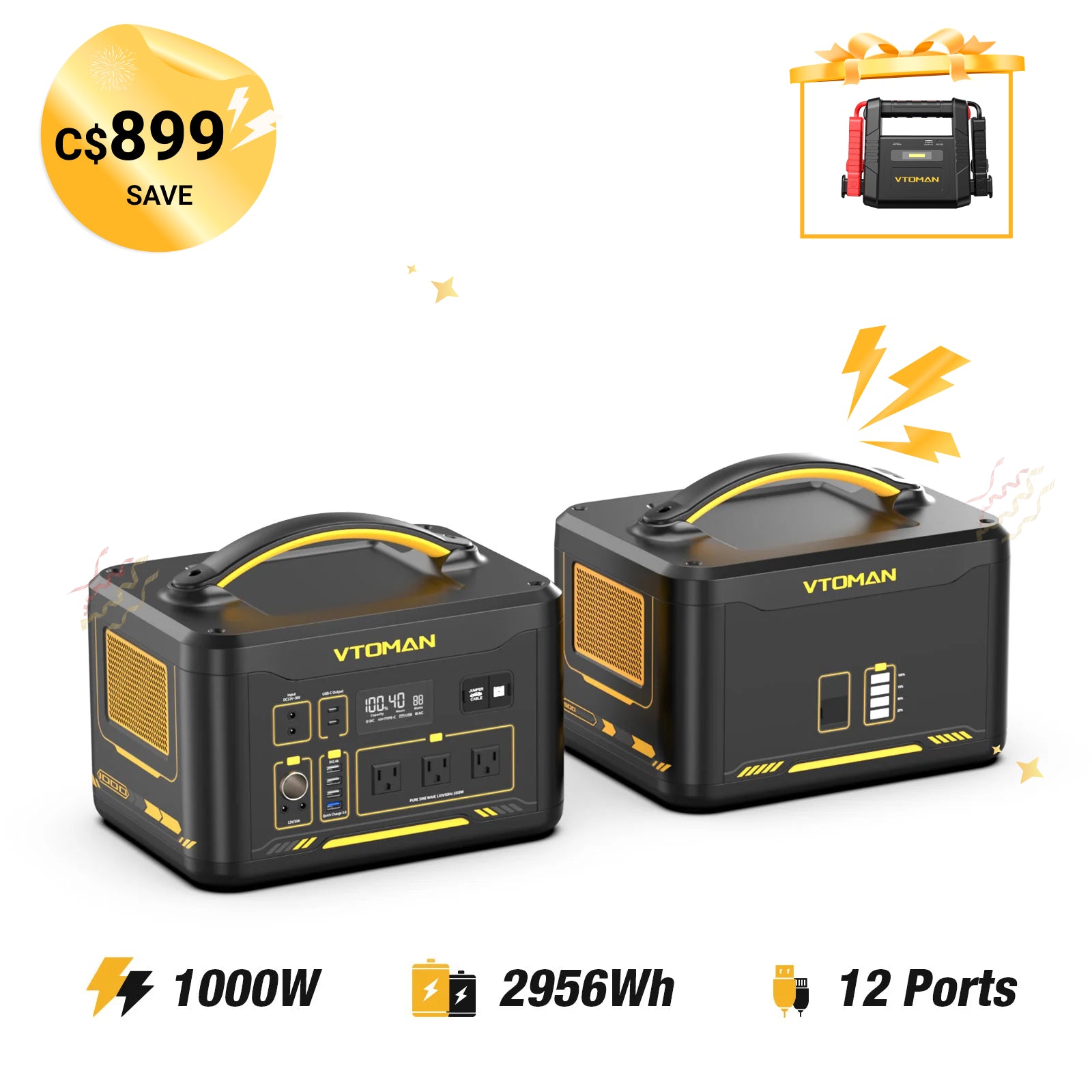 Bundle Jump1000+Extra Battery