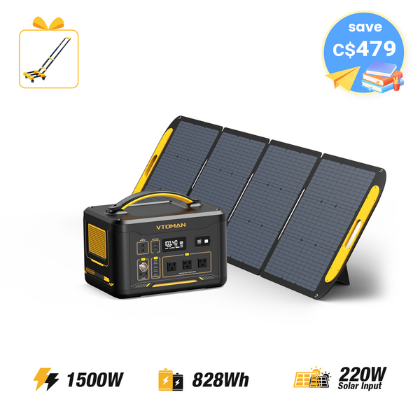 Jump 1500W/828Wh 220W Solar Generator