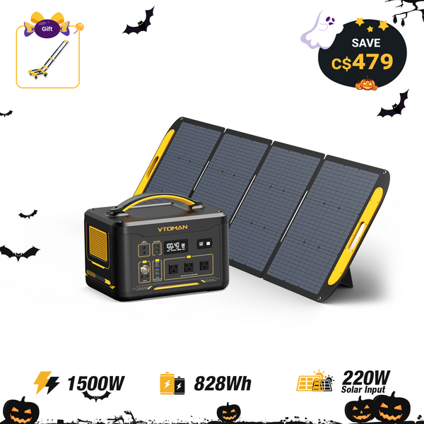 Jump 1500W/828Wh 220W Solar Generator