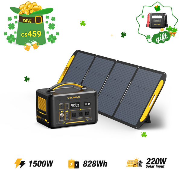 Jump 1500W/828Wh 220W Solar Generator