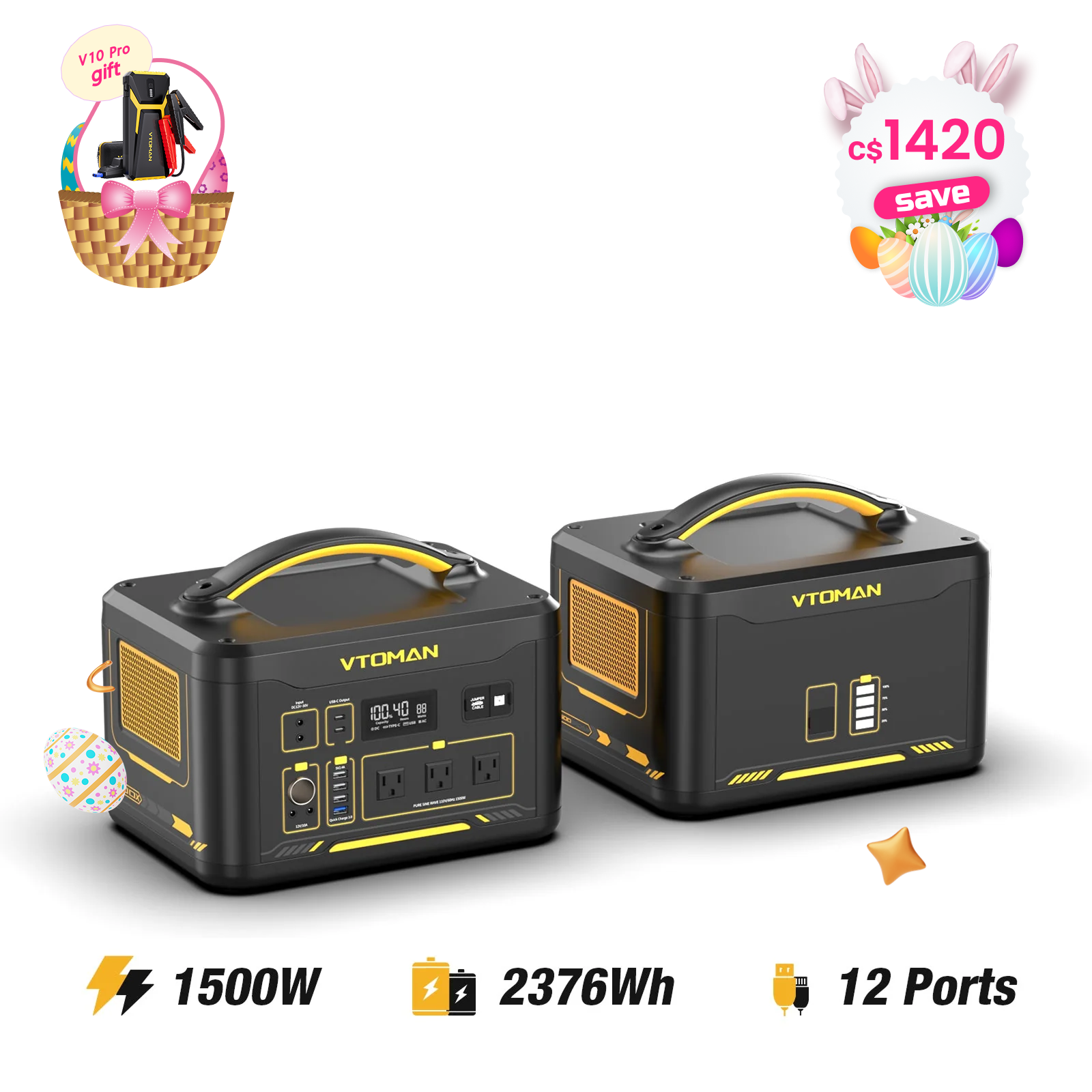 VTOMAN Jump 1548Wh Extra Battery