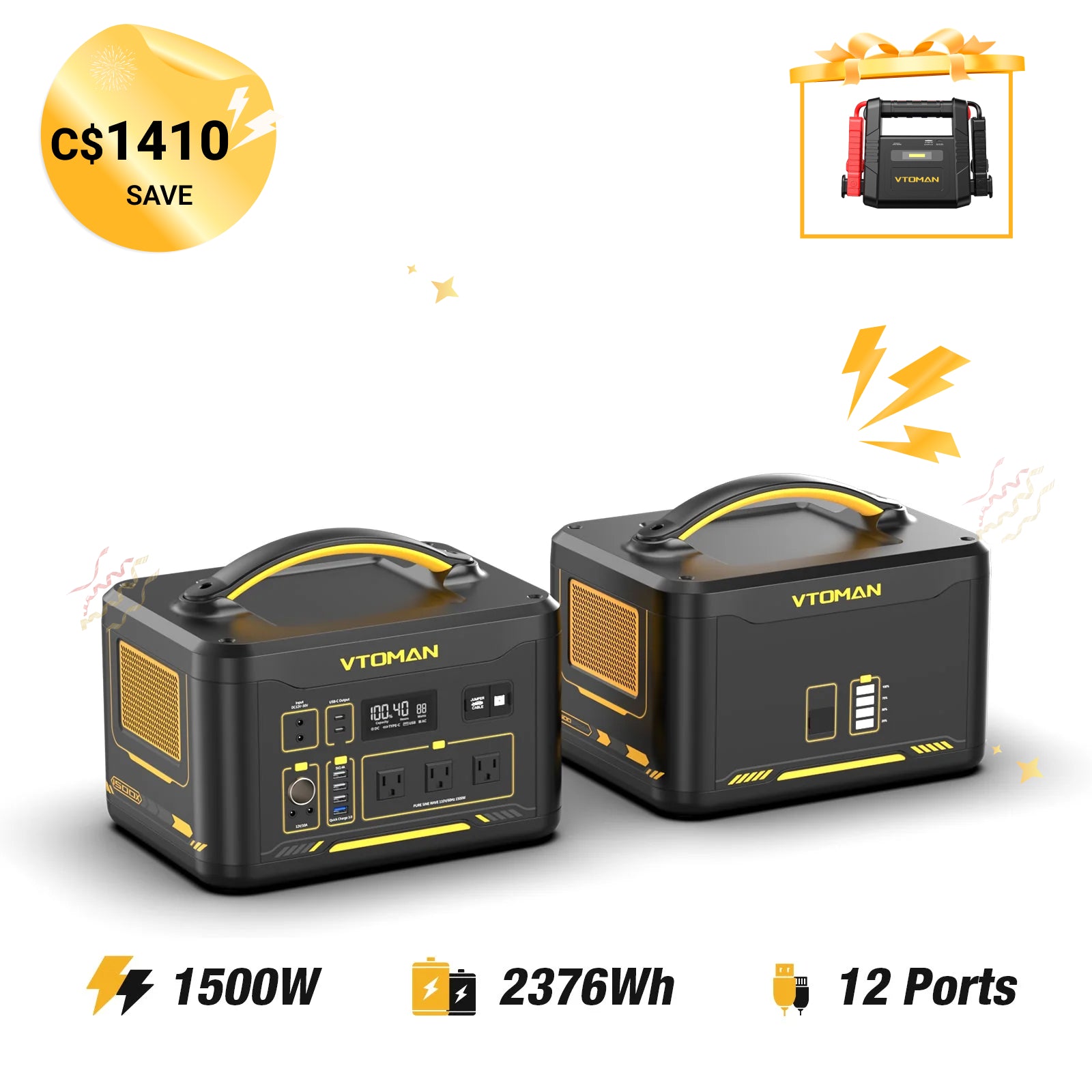 VTOMAN Jump 1548Wh Extra Battery