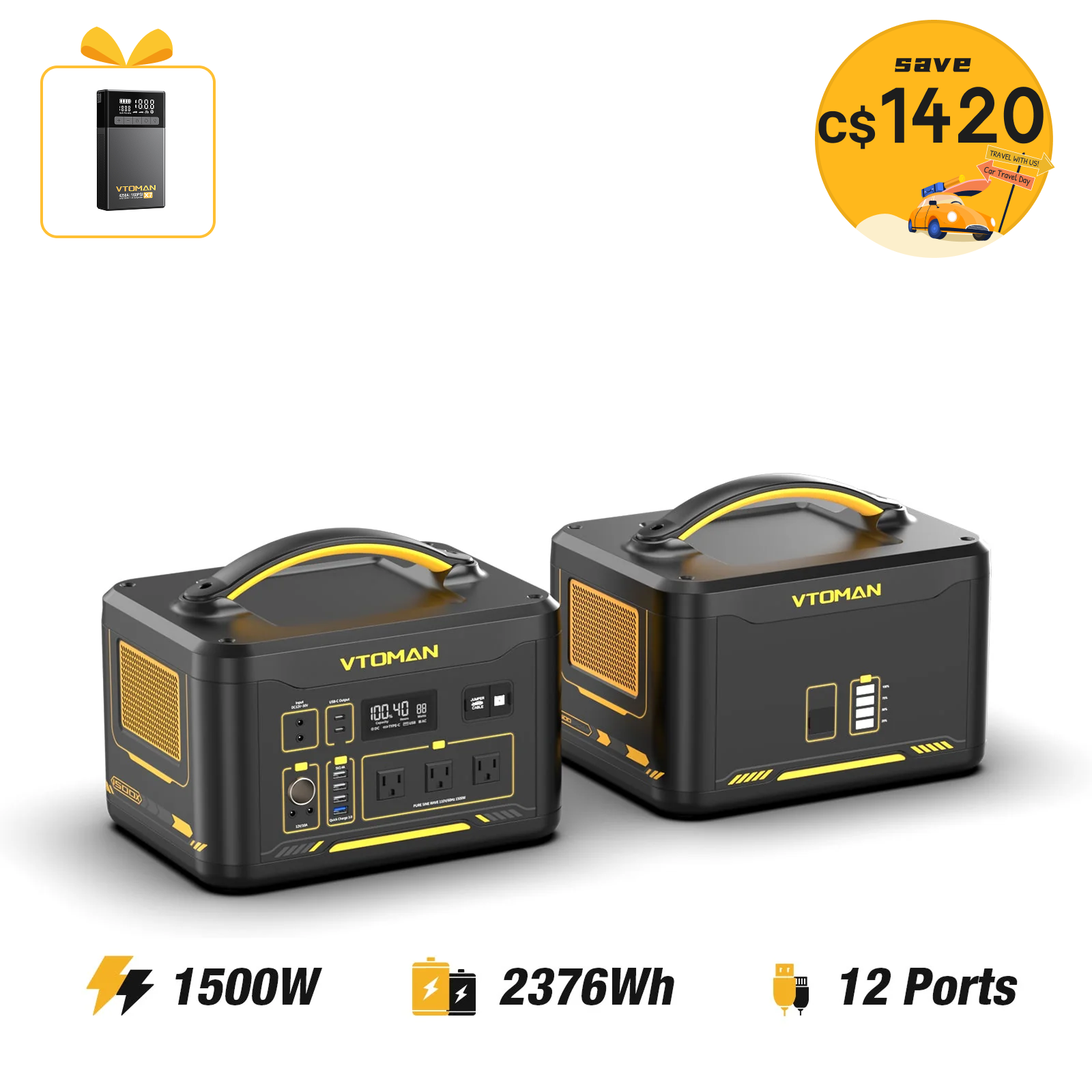 Bundle Jump1500X+Batterie supplémentaire
