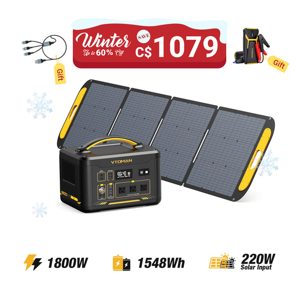 Jump 1800W/1548Wh 220W Solar Generator