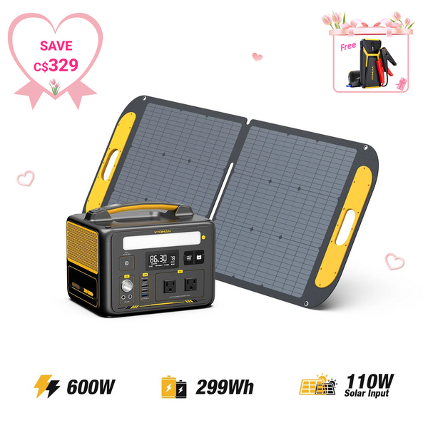 Jump 600W/299Wh 110W Solar Generator