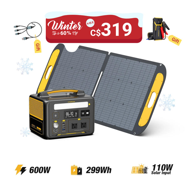 Jump 600W/299Wh 110W Solar Generator