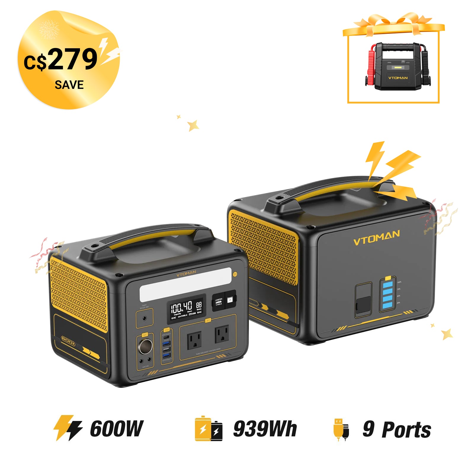 VTOMAN Jump 640Wh Extra Battery