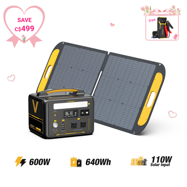 Jump 600W/640Wh 110W Solar Generator