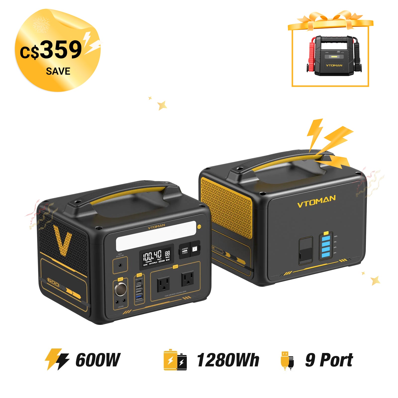 VTOMAN Jump 640Wh Extra Battery