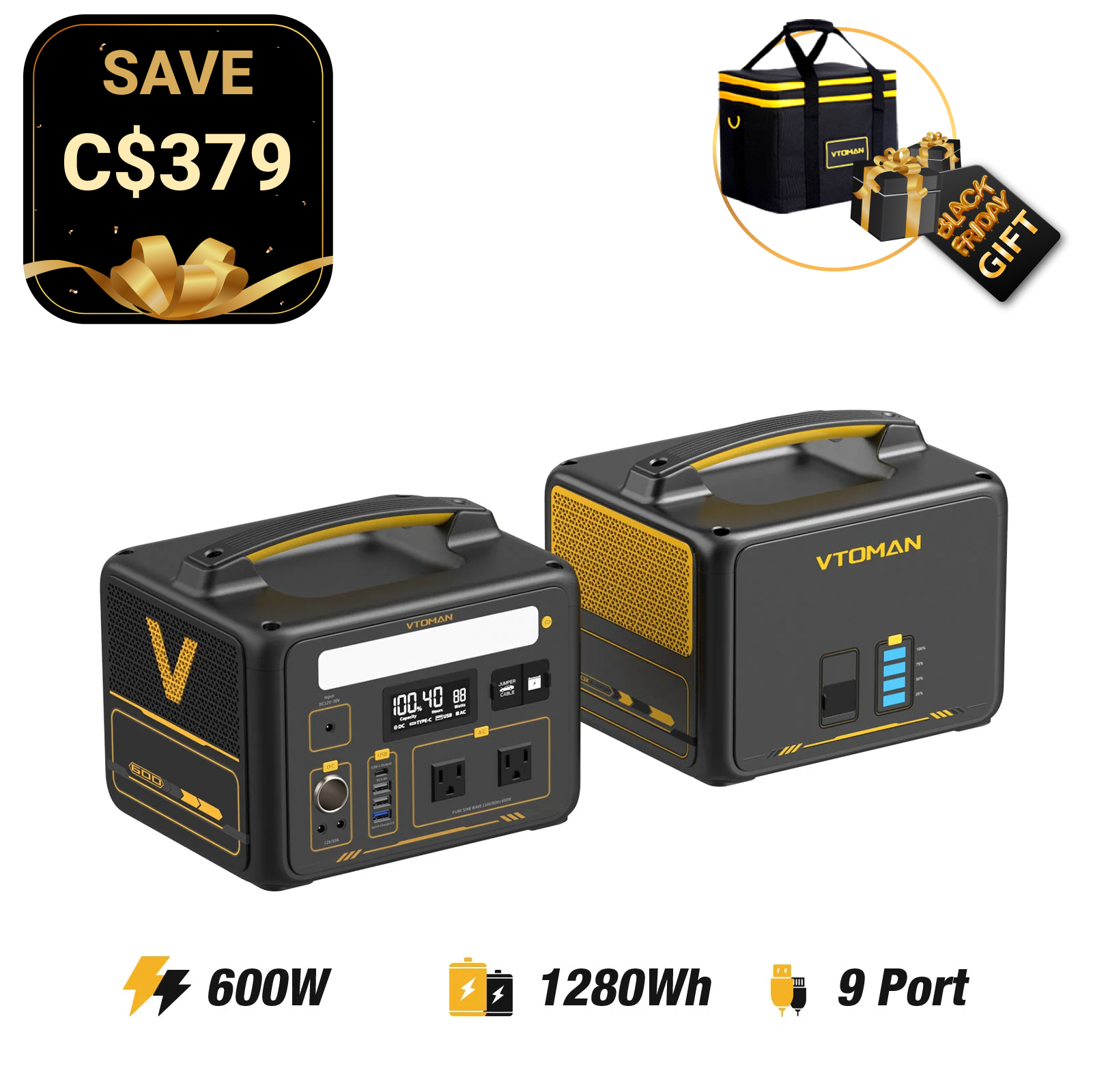 VTOMAN Jump 640Wh Extra Battery