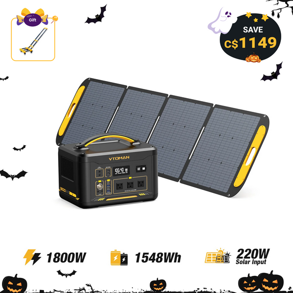 Jump 1800W/1548Wh 220W Solar Generator