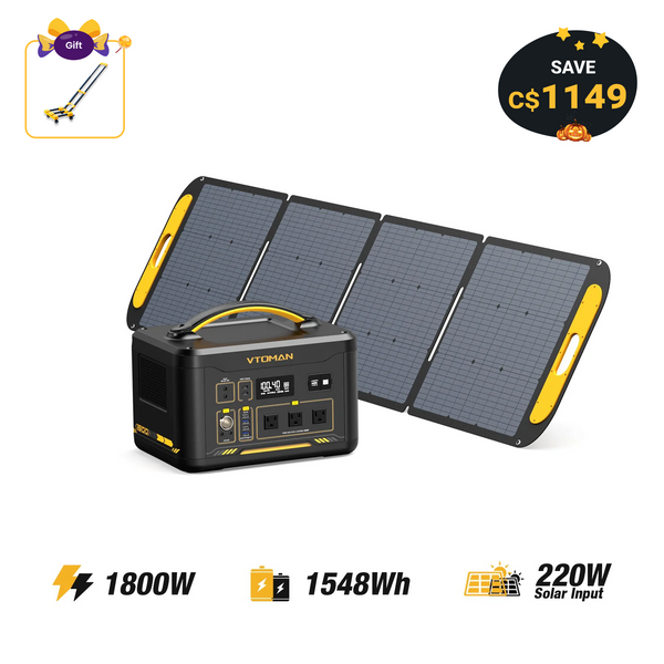 Jump 1800W/1548Wh 220W Solar Generator