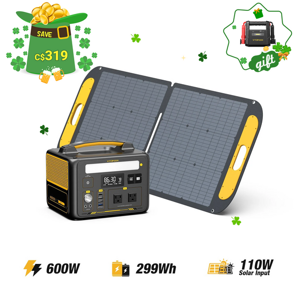 Jump 600W/299Wh 110W Solar Generator