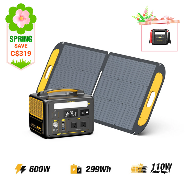 Jump 600W/299Wh 110W Solar Generator