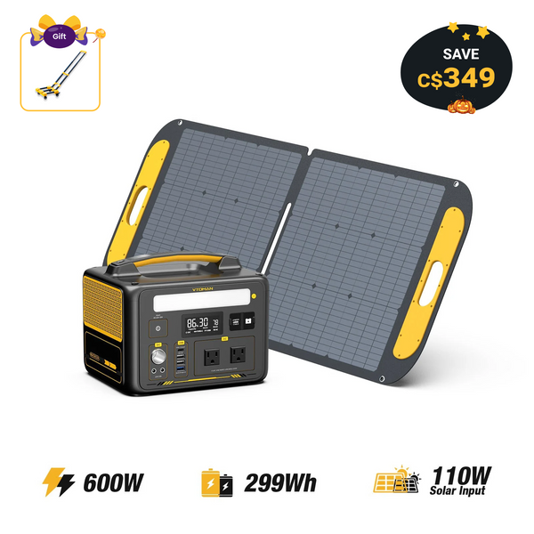 Jump 600W/299Wh 110W Solar Generator