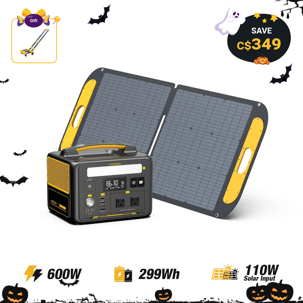 Jump 600W/299Wh 110W Solar Generator