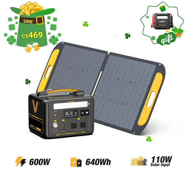 Jump 600W/640Wh 110W Solar Generator