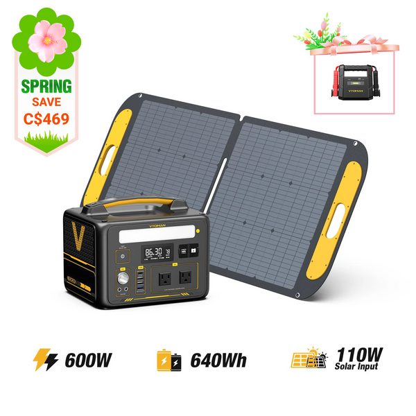 Jump 600W/640Wh 110W Solar Generator