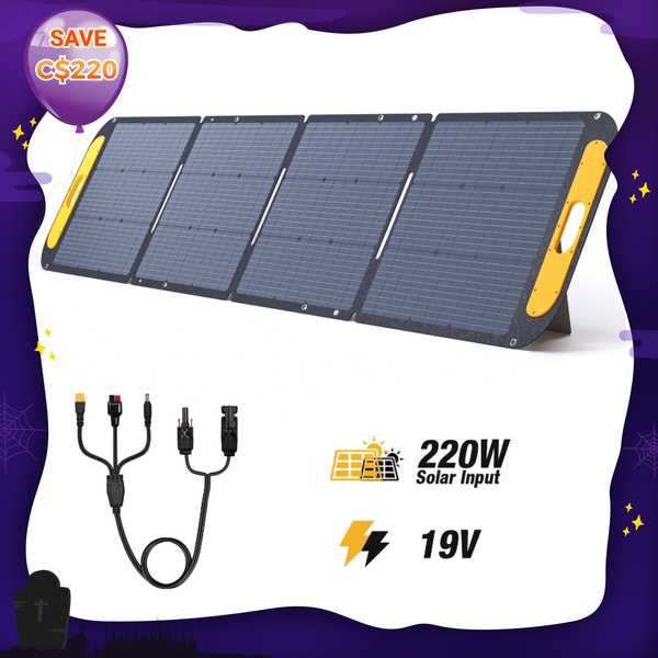 VTOMAN 220W Portable Solar Panel