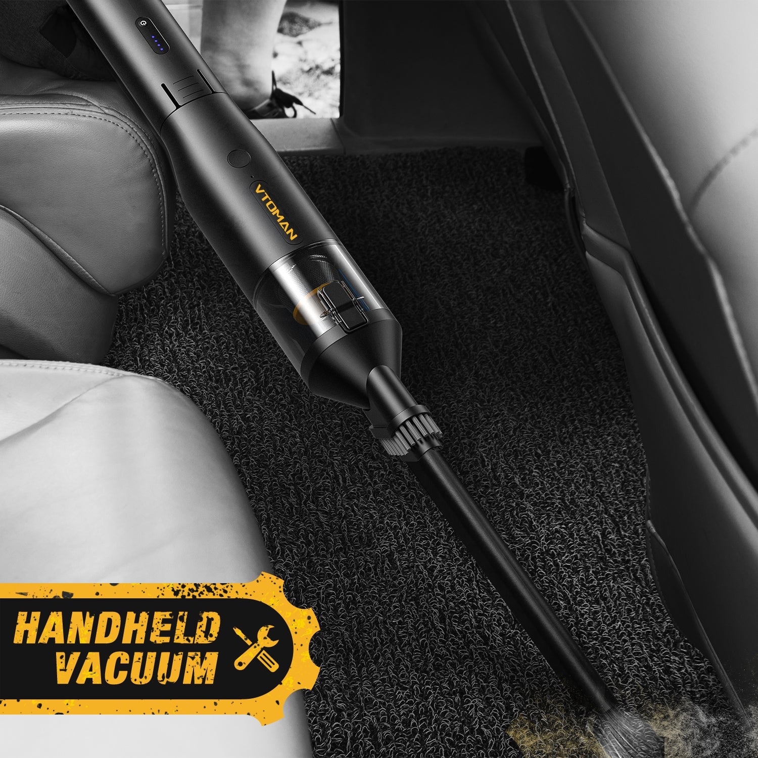 VTOMAN V22 LIFEBMS™ 22000Pa Handheld Car Vacuum with 1500A Jumper Pack